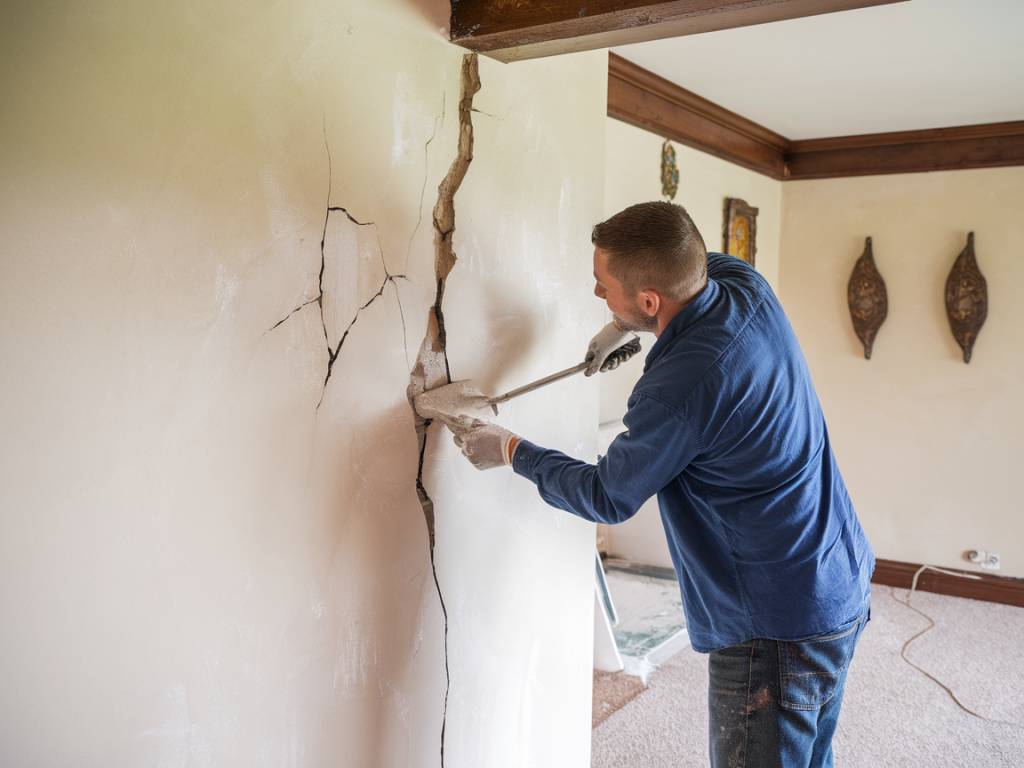 "Réparer une fissure dans un mur en plâtre : étapes et outils indispensables"